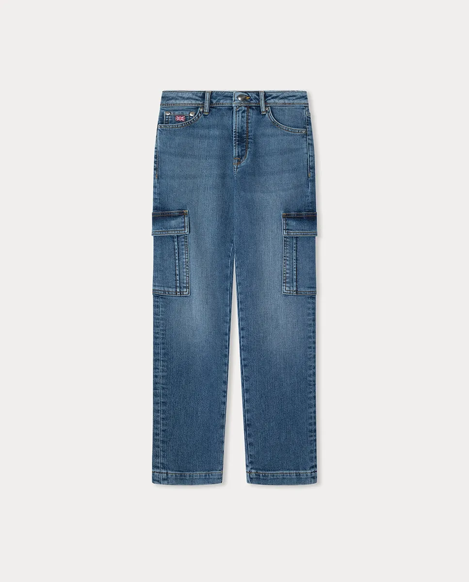 

Джинсы-карго для мальчика Hackett, индиго