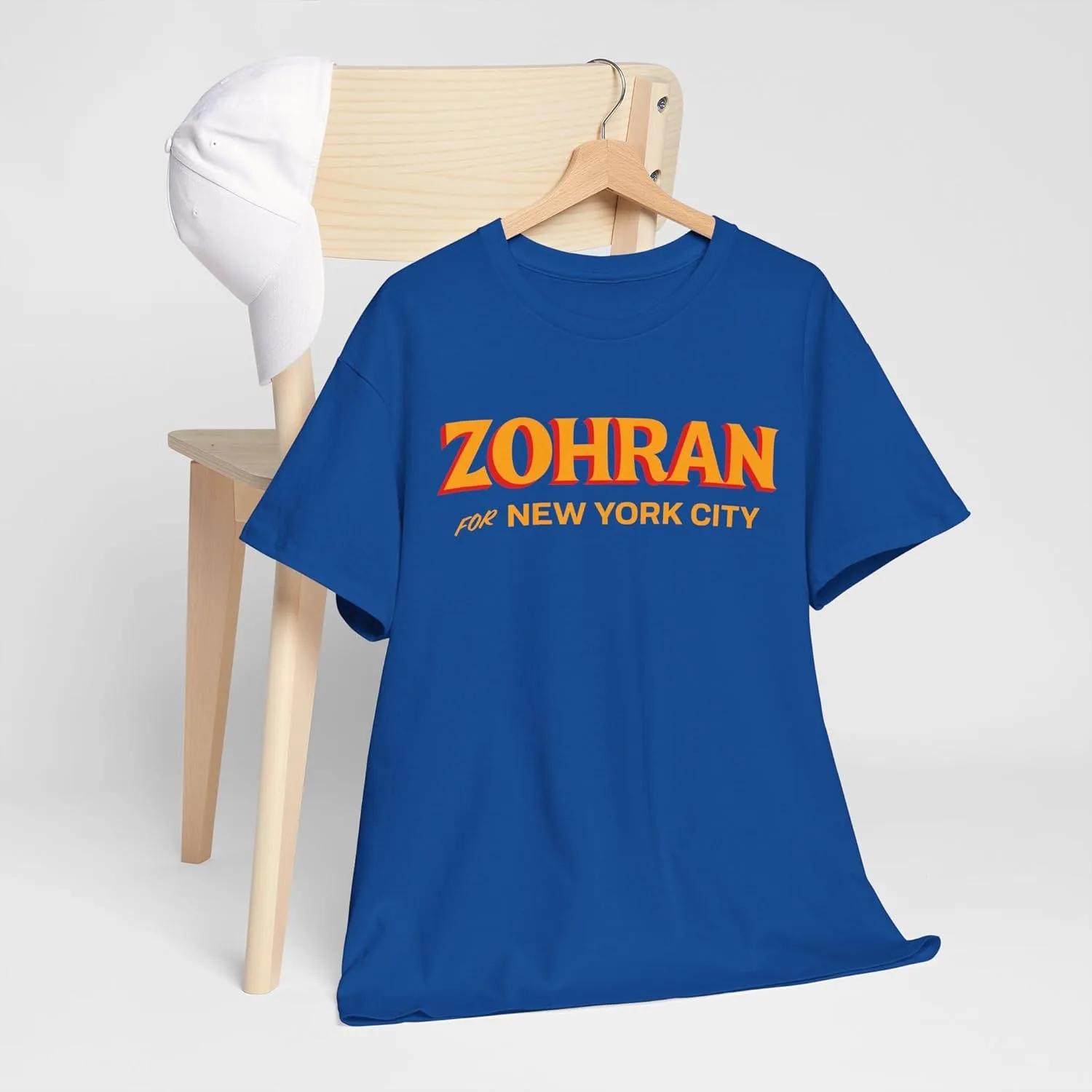 Футболка Zohran Mamdani, NYC Mayor Tee, унисекс хлопковая футболка для сторонников, фан-футболка Zohran Mamdani for NYC, политическая GENERIC, Royal — фото 4