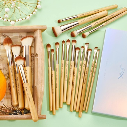 Brand 20pcs Beauty Bamboo Professional Makeup Brushes Set Foundation Powder Eye Shader T145 Jessup — фото 2
