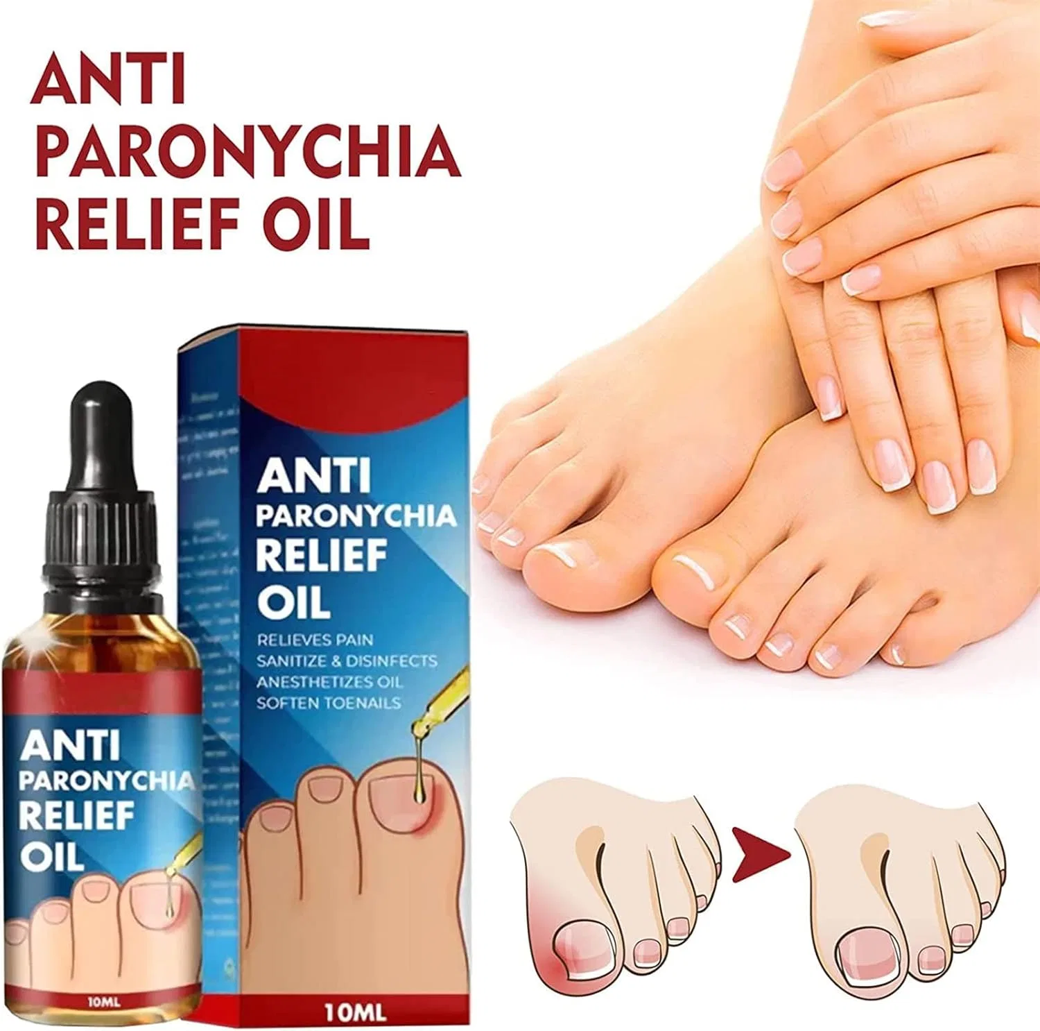 Масло от вросших ногтей German Toenail Plus Anti-Paronychia Oil, 3 шт. Hehimin — фото 2
