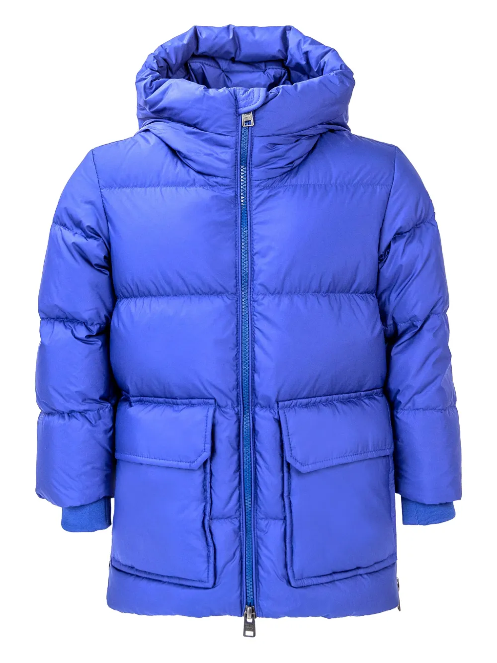 

Пуховик с капюшоном Woolrich Kids, синий