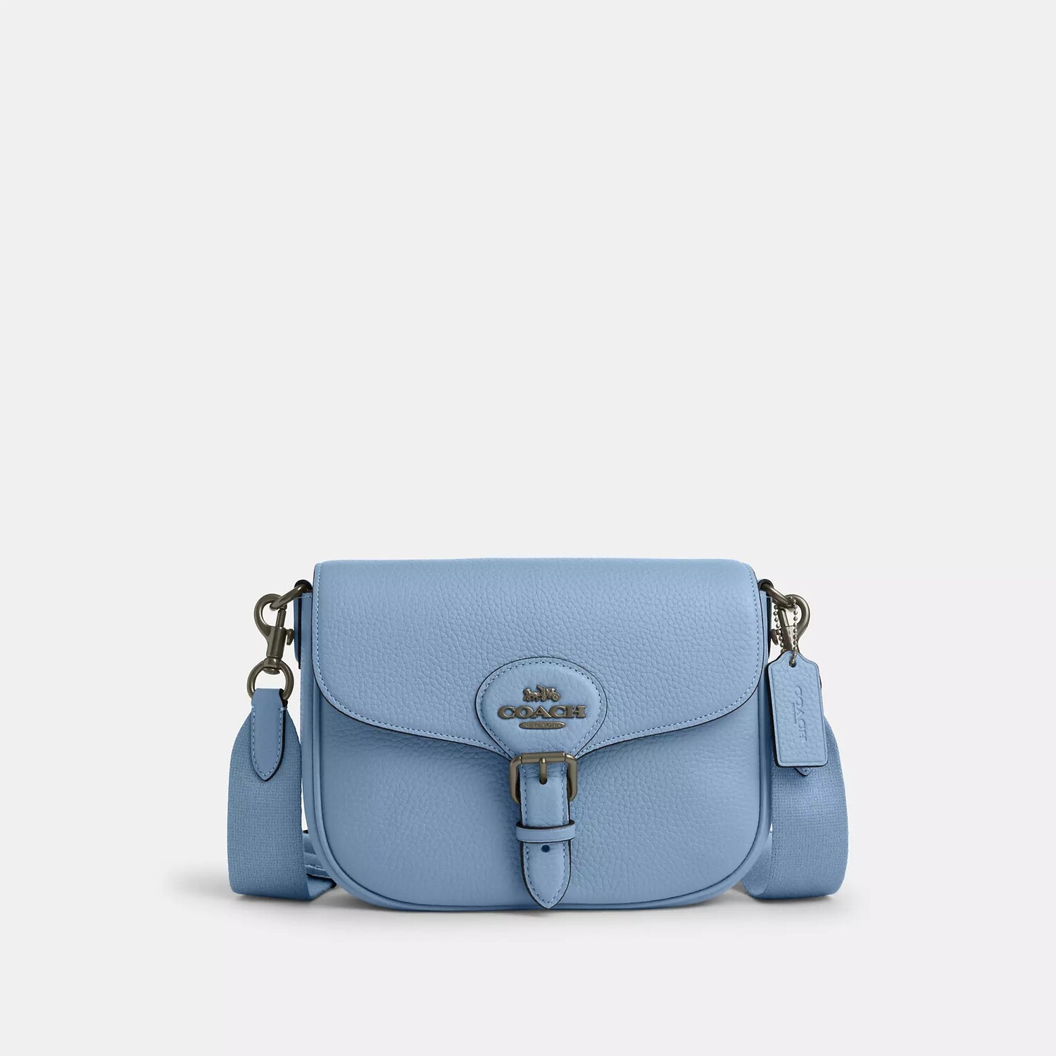 

Седельная сумка Coach Outlet Amelia, цвет Gunmetal/Cornflower