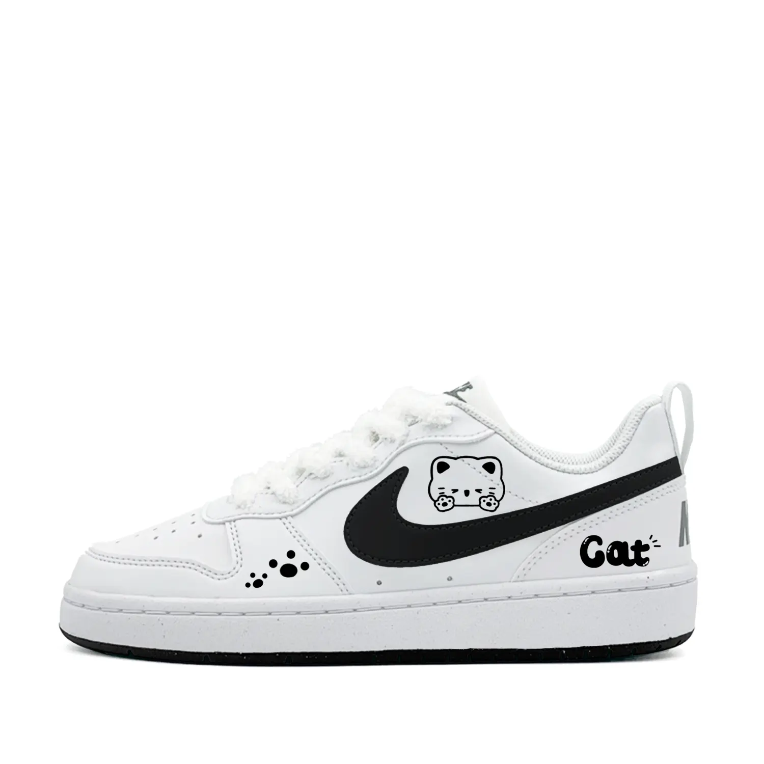 

Nike Court Borough Cute Meowth, минималистичный стиль, универсальный, модный, индивидуальный трендовый синтетическая кожа casual