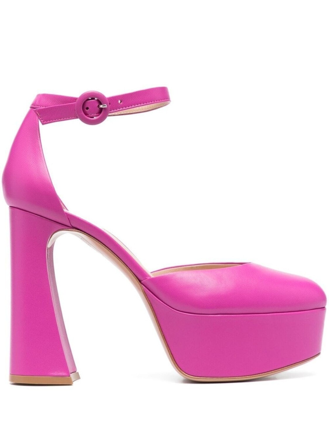 Gianvito Rossi туфли д'Орсе Holly на платформе, розовый