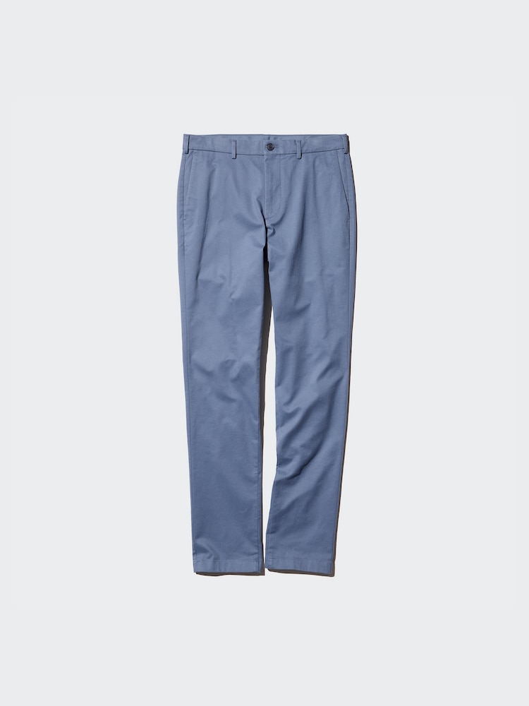 

Узкие брюки-чинос короткие Uniqlo, цвет 63 синий