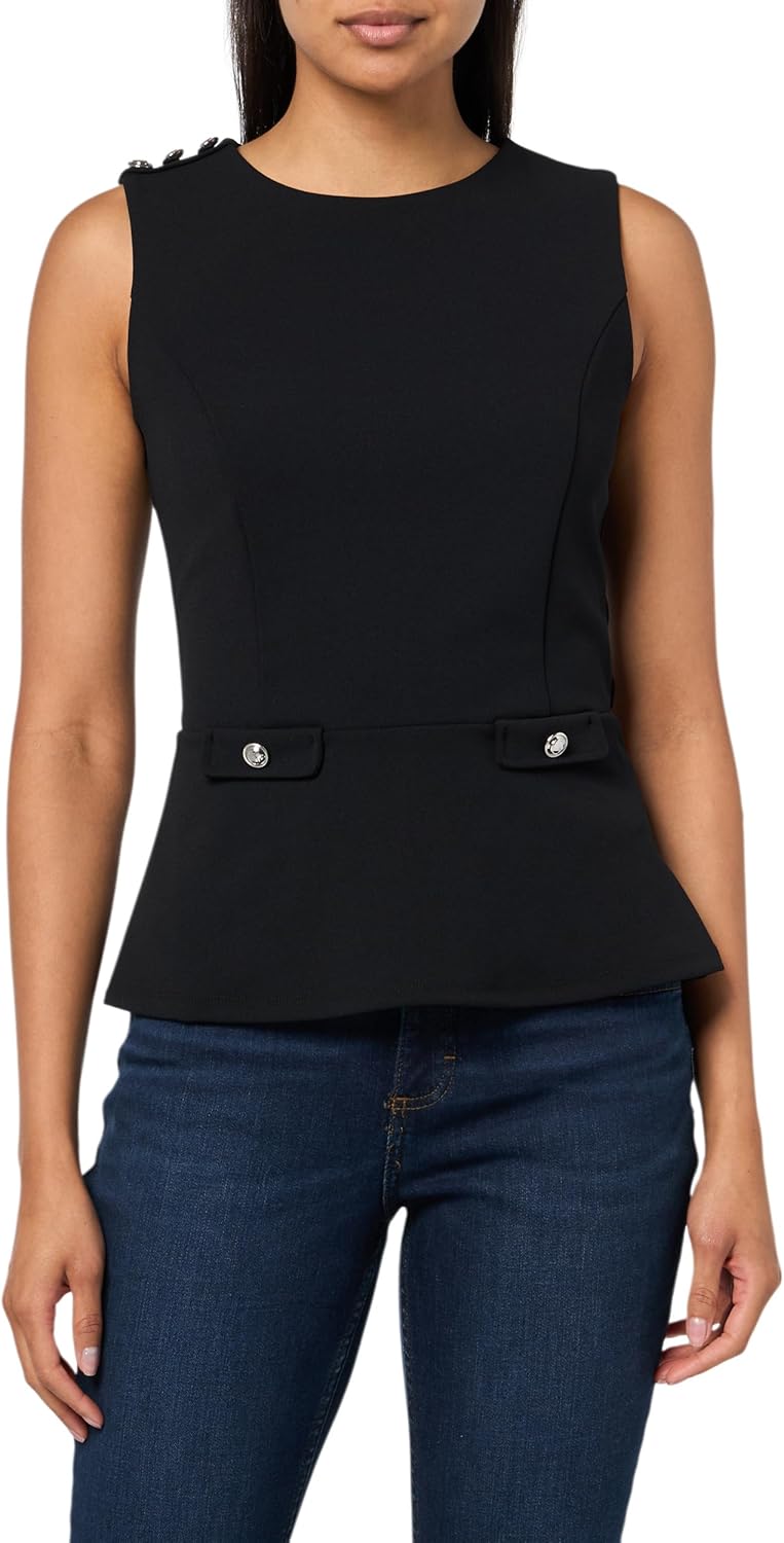

Женский топ GUESS Ambre Peplum, Jet Black