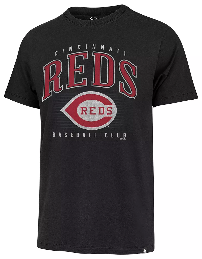 

Мужская черная футболка с двойным заголовком Cooperstown Franklin '47 Cincinnati Reds