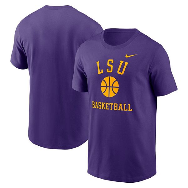 

Мужская фиолетовая футболка LSU Tigers Basketball Icon Nike