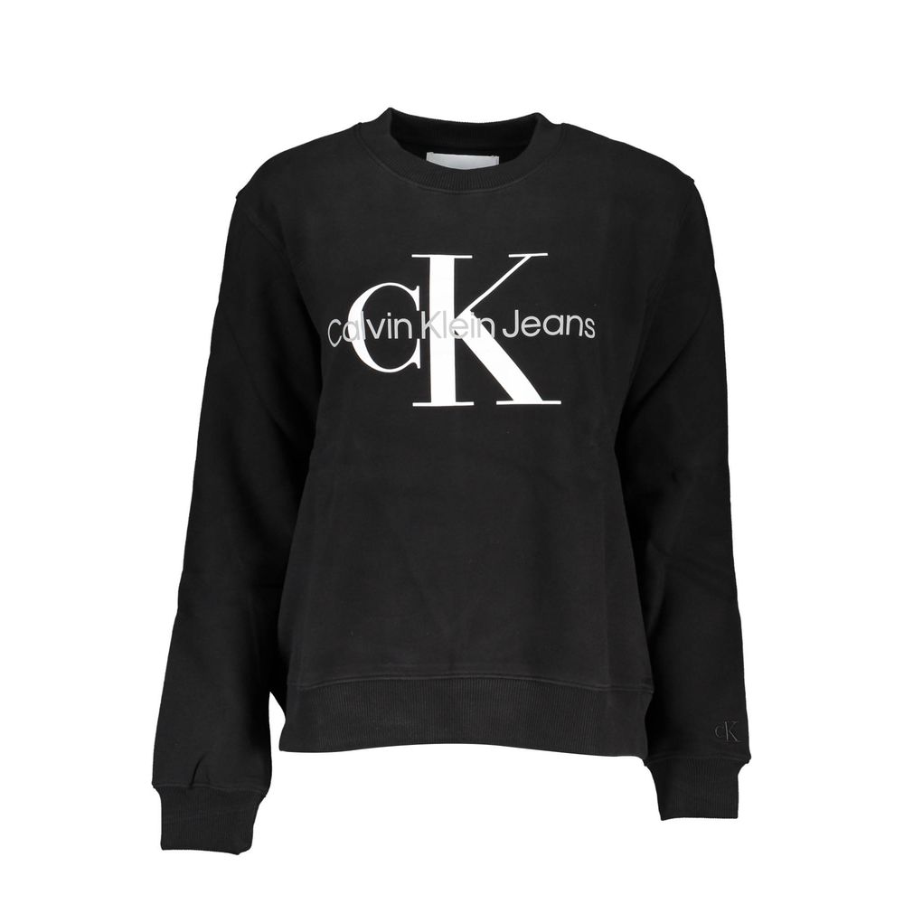 

Элегантная толстовка с длинными рукавами и круглым вырезом Calvin Klein, черный