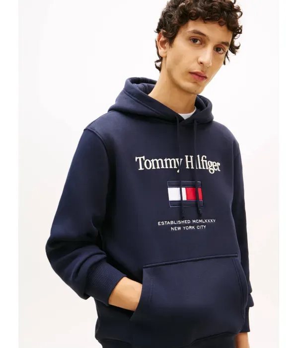 Толстовка Flex regular fit Tommy Hilfiger, темно-синий — фото 4