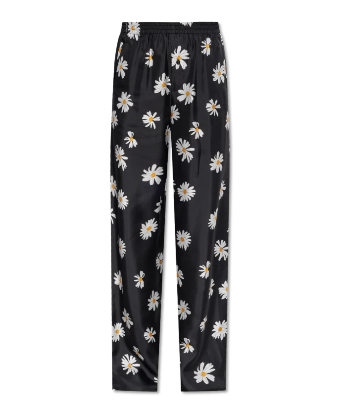 

Шелковые брюки Moschino, черный