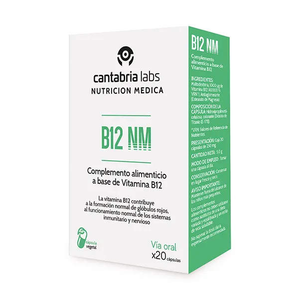 

Биологически активная добавка Cápsulas B12 Nm Nutricion Medica, 20 UD