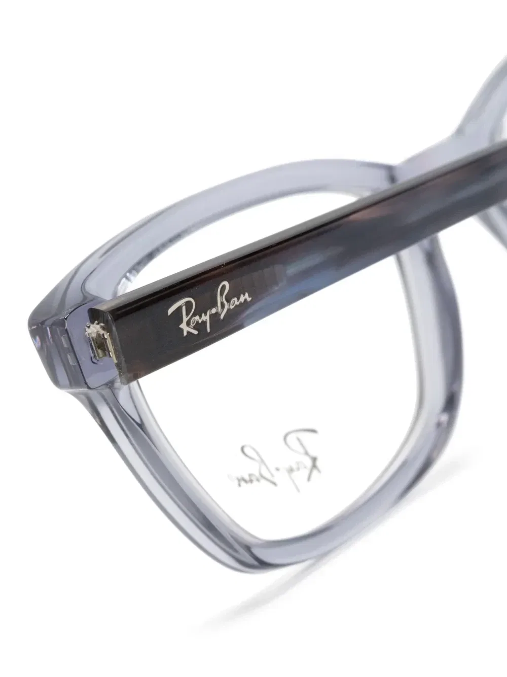 Очки в прямоугольной оправе с логотипом Ray-Ban Junior, синий — фото 3