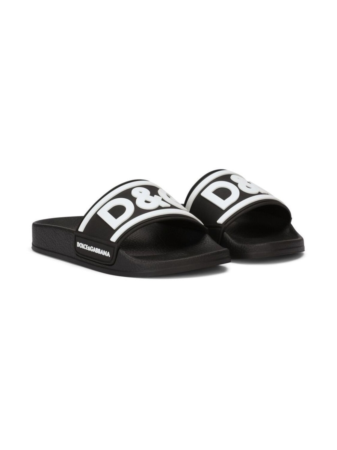 

Dolce & Gabbana шлепанцы с логотипом, черный