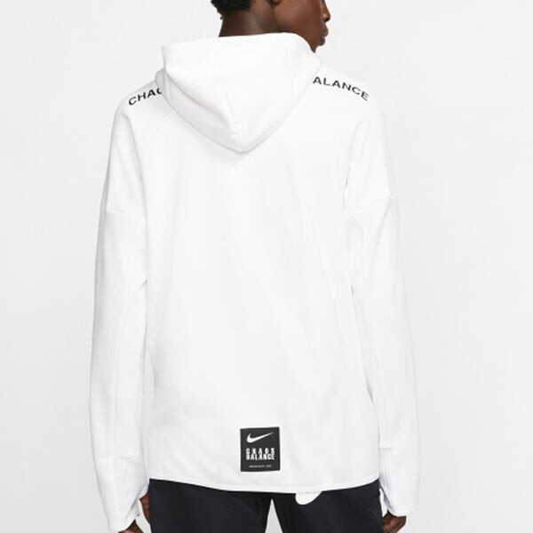 Толстовка men's chest double zipper sports white Nike, белый — фото 4