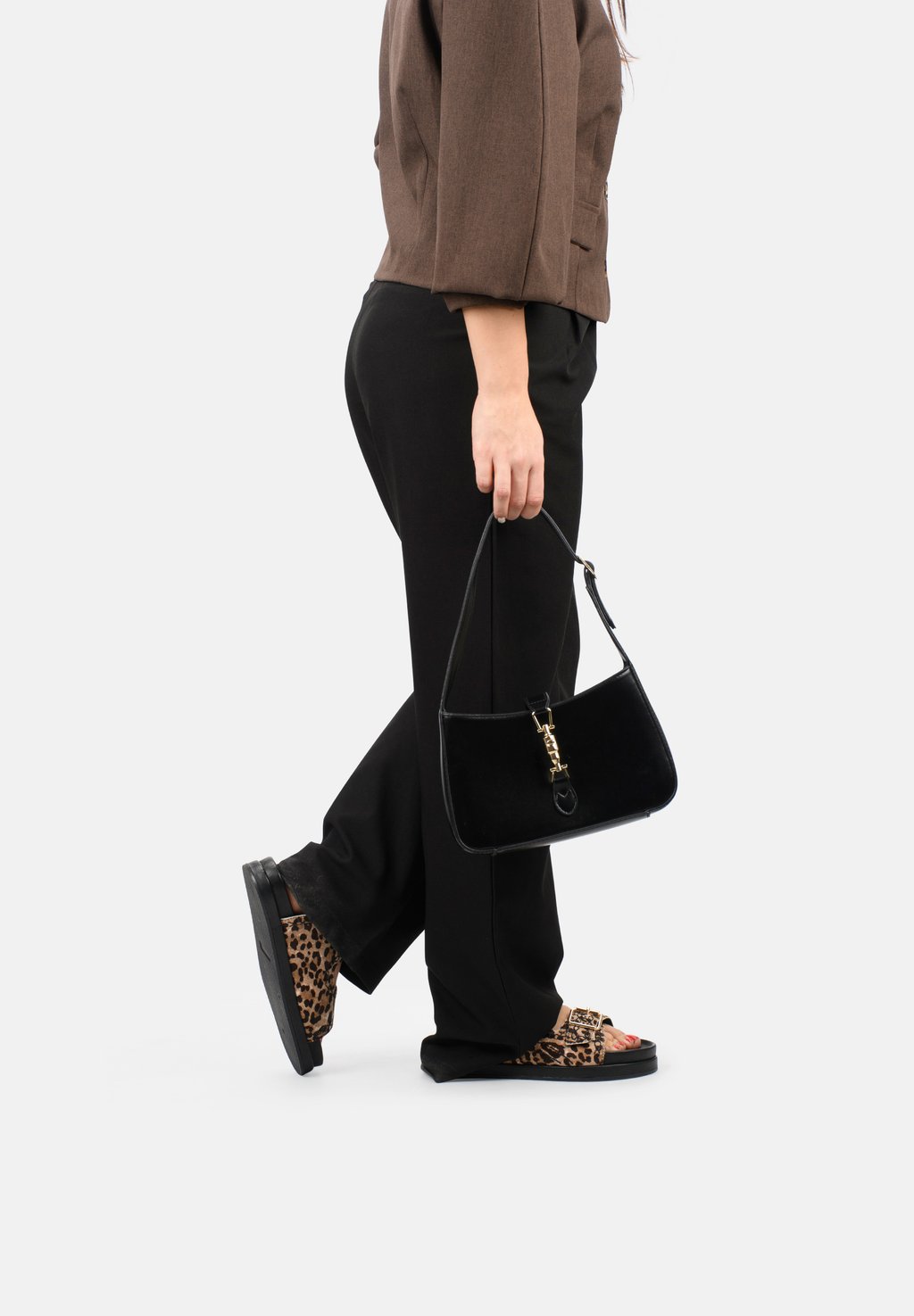 Мюли ELYSÉE Haboob, цвет Black With Animal Print