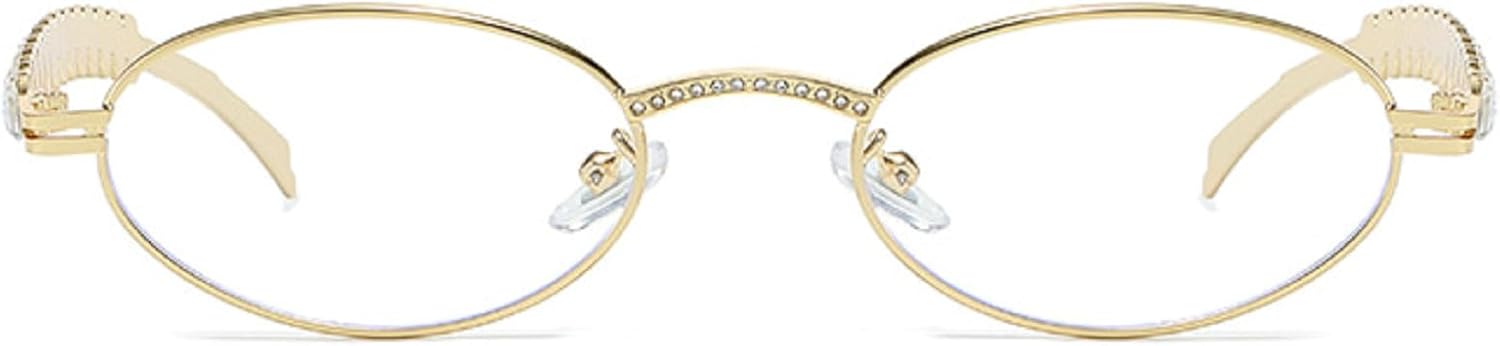 

Маленькие овальные солнцезащитные очки со стразами для женщин и мужчин, серебристая металлическая оправа, черные солнцезащитные очки, роскошные солнцезащитные очки с бриллиантом в форме сердца mincl, Gold Clear