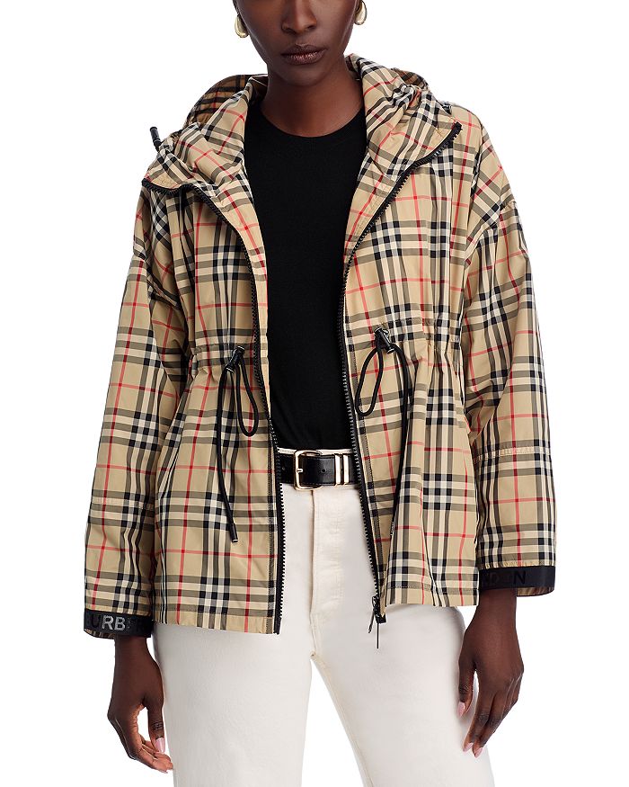 

Бактон Чек Утепленная Куртка с Капюшоном Burberry, коричневый/бежевый