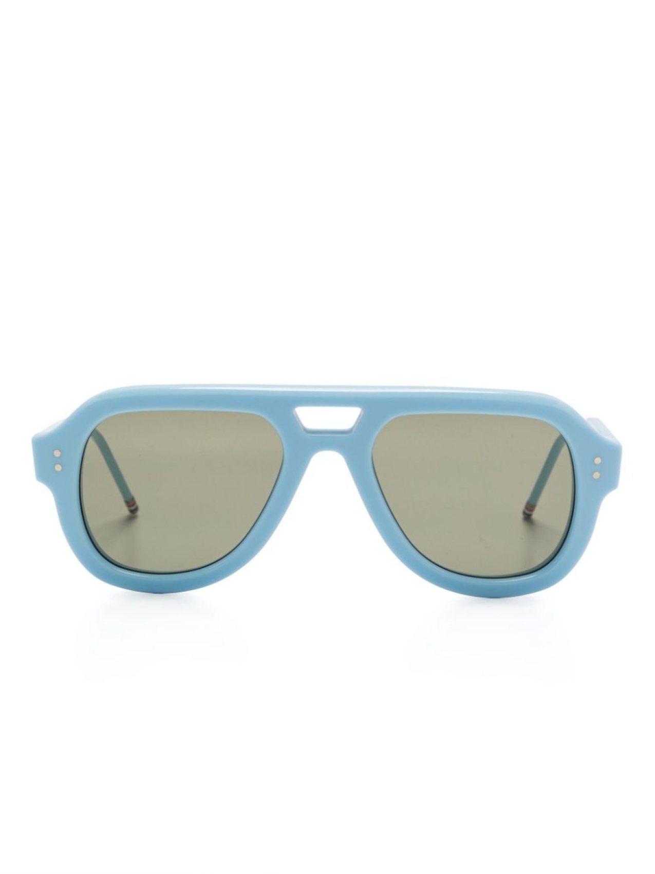 

Thom Browne Eyewear солнцезащитные очки-пилоты, синий