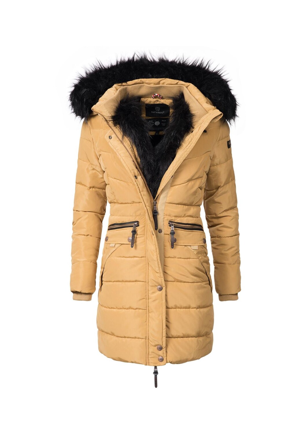 

Стеганое пальто Паула NAVAHOO, цвет Camel