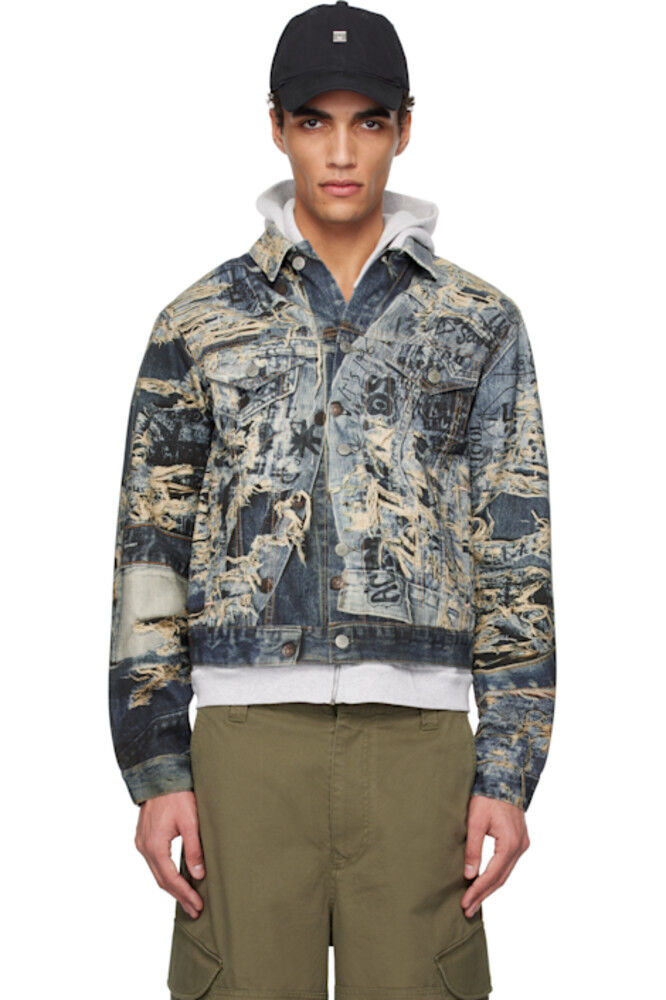 

Темно-синяя джинсовая куртка Trompe L'oeil Acne Studios