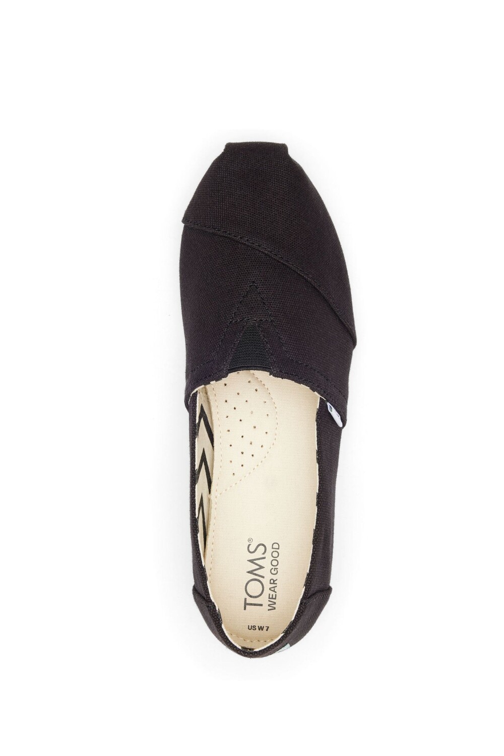 Веганская обувь Alpargata из хлопкового холста Toms, черный — фото 4