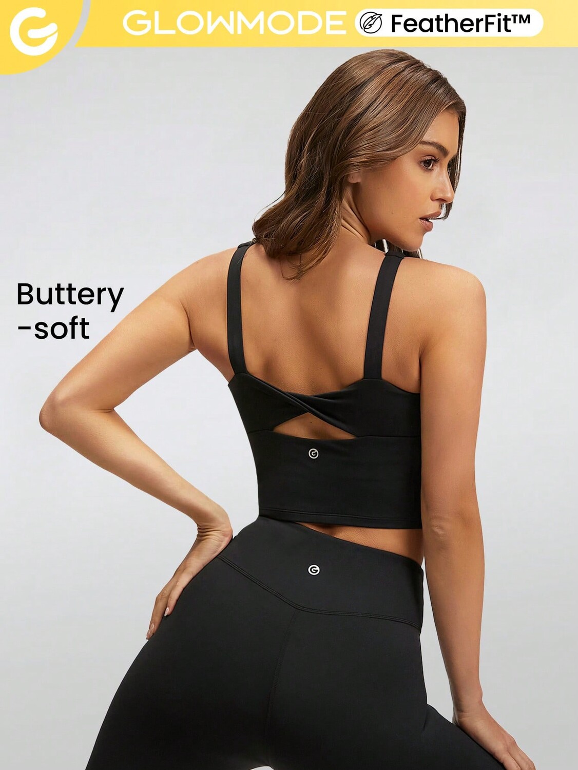 

Спортивная майка Feather Fit Поворот на спине Glowmode, черный