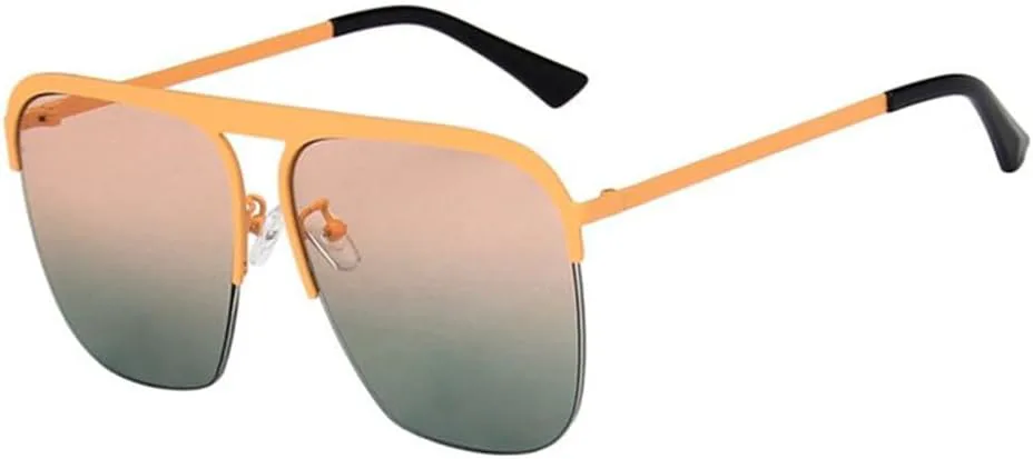 

Солнцезащитные очки с полуободковой оправой, солнцезащитные очки с защитой от УФ-излучения, очки с однолучевой линзой, линзы с градиентом generic, Pink Grey