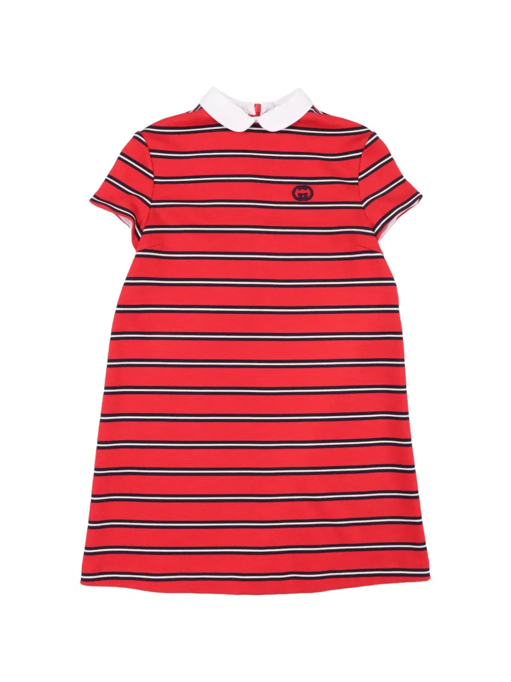 Платье в полоску Gucci Kids, красный
