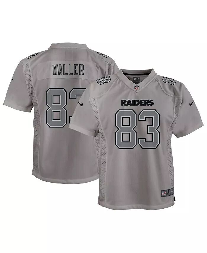 

Серая игровая майка Big Boys Даррена Уоллера Las Vegas Raiders Атмосфера Nike