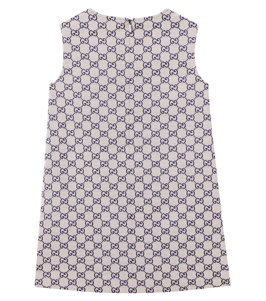 Платье из жаккарда GG Gucci Kids, Oatmilk/Blue — фото 3