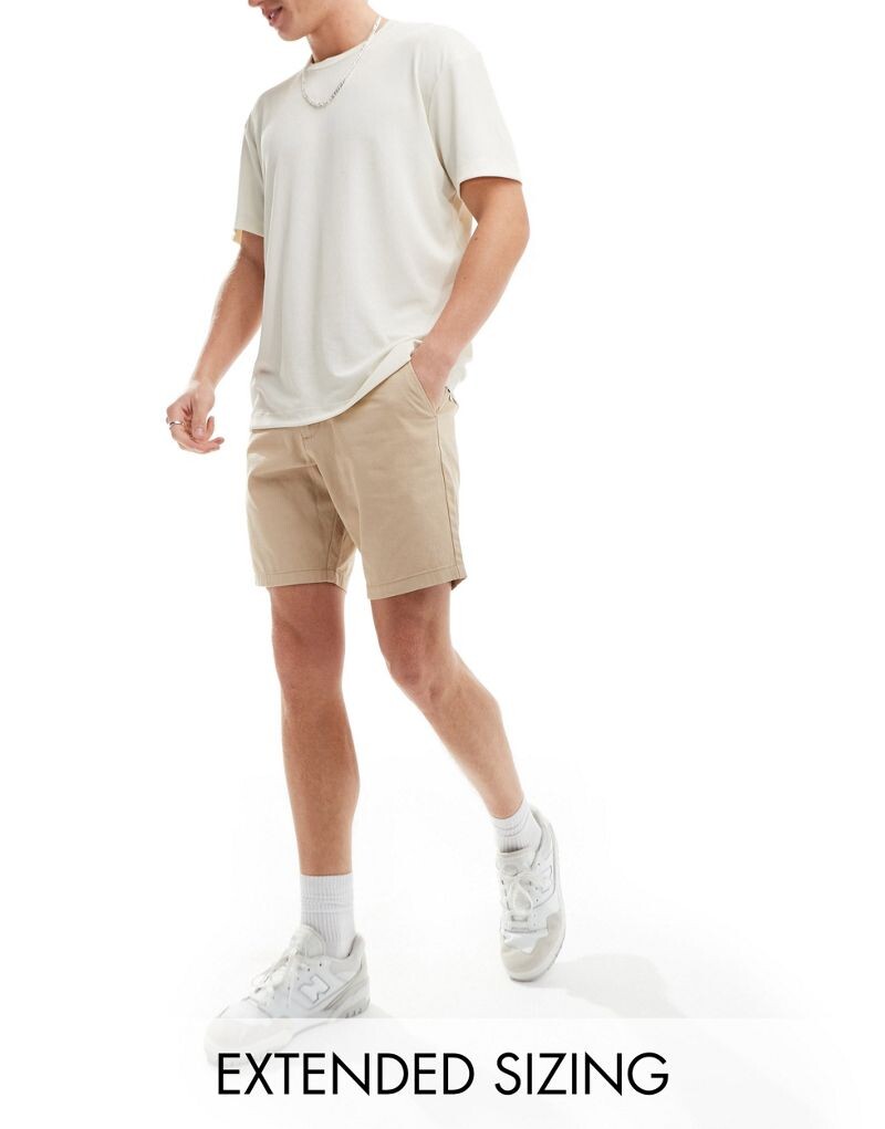 

Узкие эластичные шорты чинос ASOS DESIGN