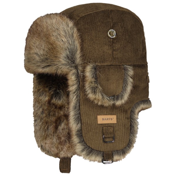 

Кепка-Бомбер в рубчик Barts, коричневый