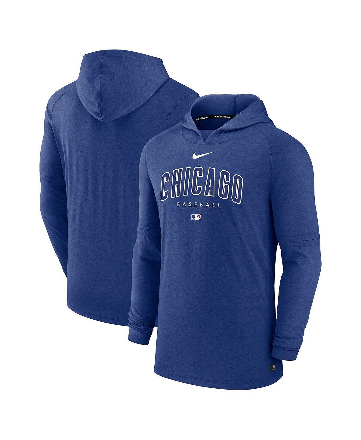 

Мужской пуловер с капюшоном Heather Royal Chicago Cubs Authentic Collection Early Work Tri-Blend Performance Nike