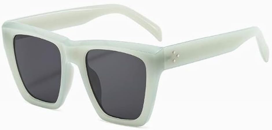 

Солнцезащитные очки «Кошачий глаз» с рисунком «рисовый ноготь», желейного цвета, крупная оправа, модные женские солнцезащитные очки с защитой от УФ-излучения (желейно-голубой) Weloveushop, Blue