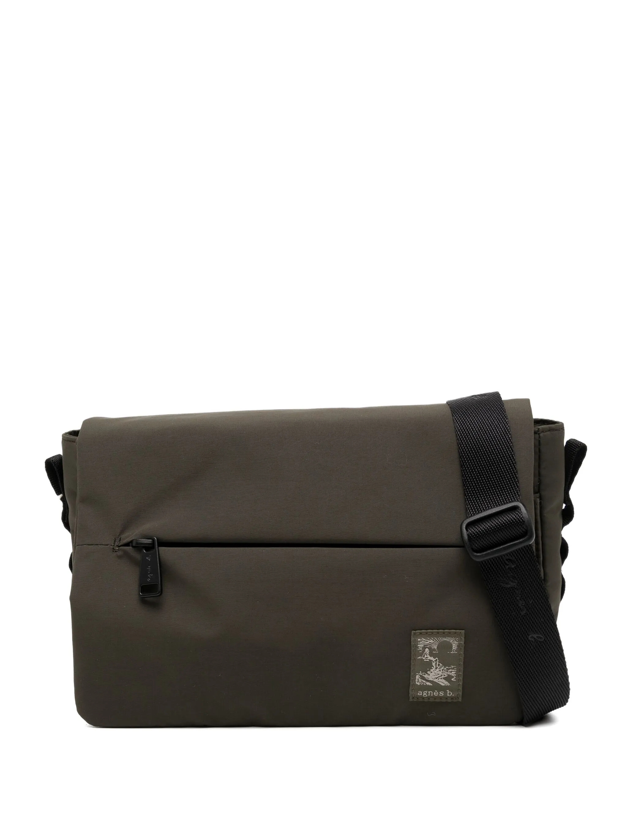 

Сумка на плечо с нашивкой-логотипом Agnès B., зеленый