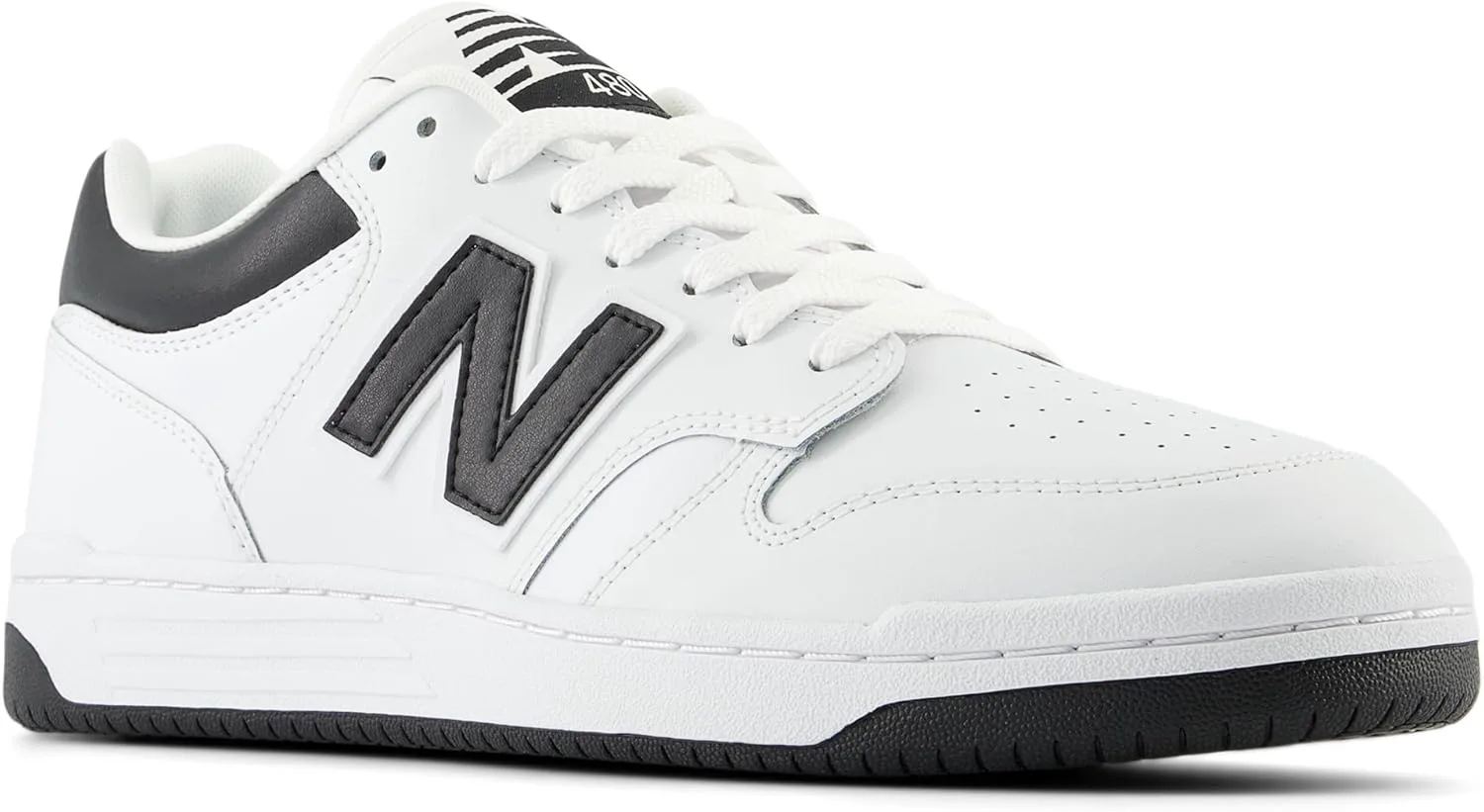 Мужские кроссовки New Balance 480 V1, белый/черный — фото 3