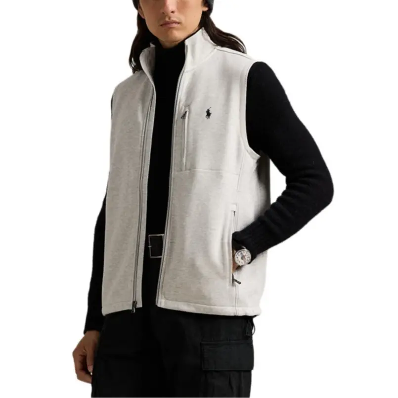 Polo Ralph Lauren Свитер мужской светло-серый меланж, Light Heather Gray — фото 4