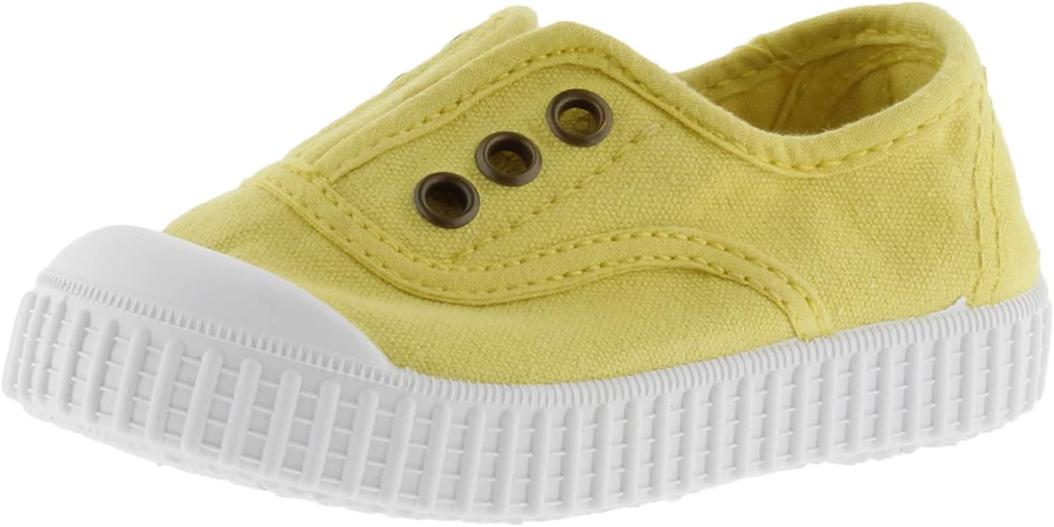 

Женские кеды Victoria английского бренда с тонированным носком из канвы и шнуровкой, Maiz