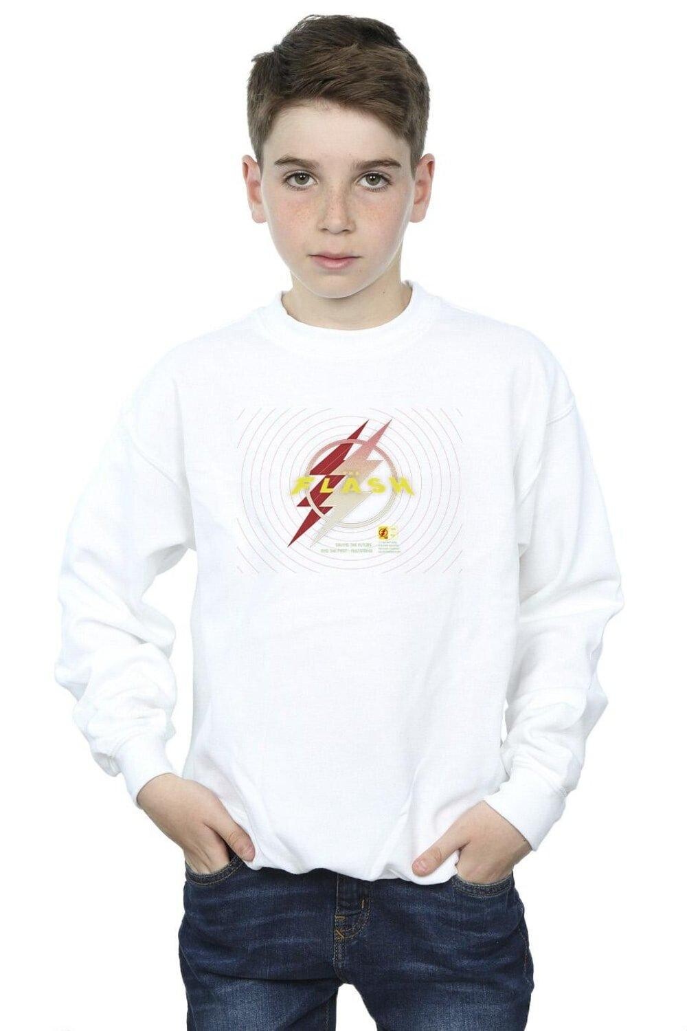 

Толстовка с логотипом Flash Lightning DC Comics, белый