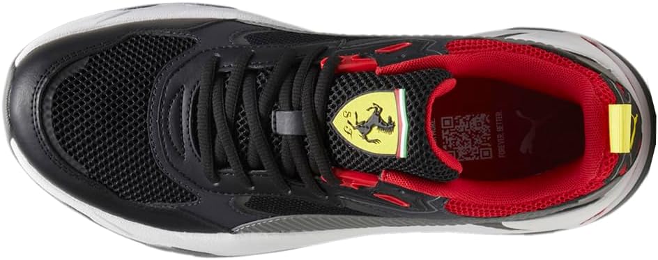 Мужские кроссовки PUMA Scuderia Ferrari Trinity со шнуровкой, повседневные- черные — фото 4