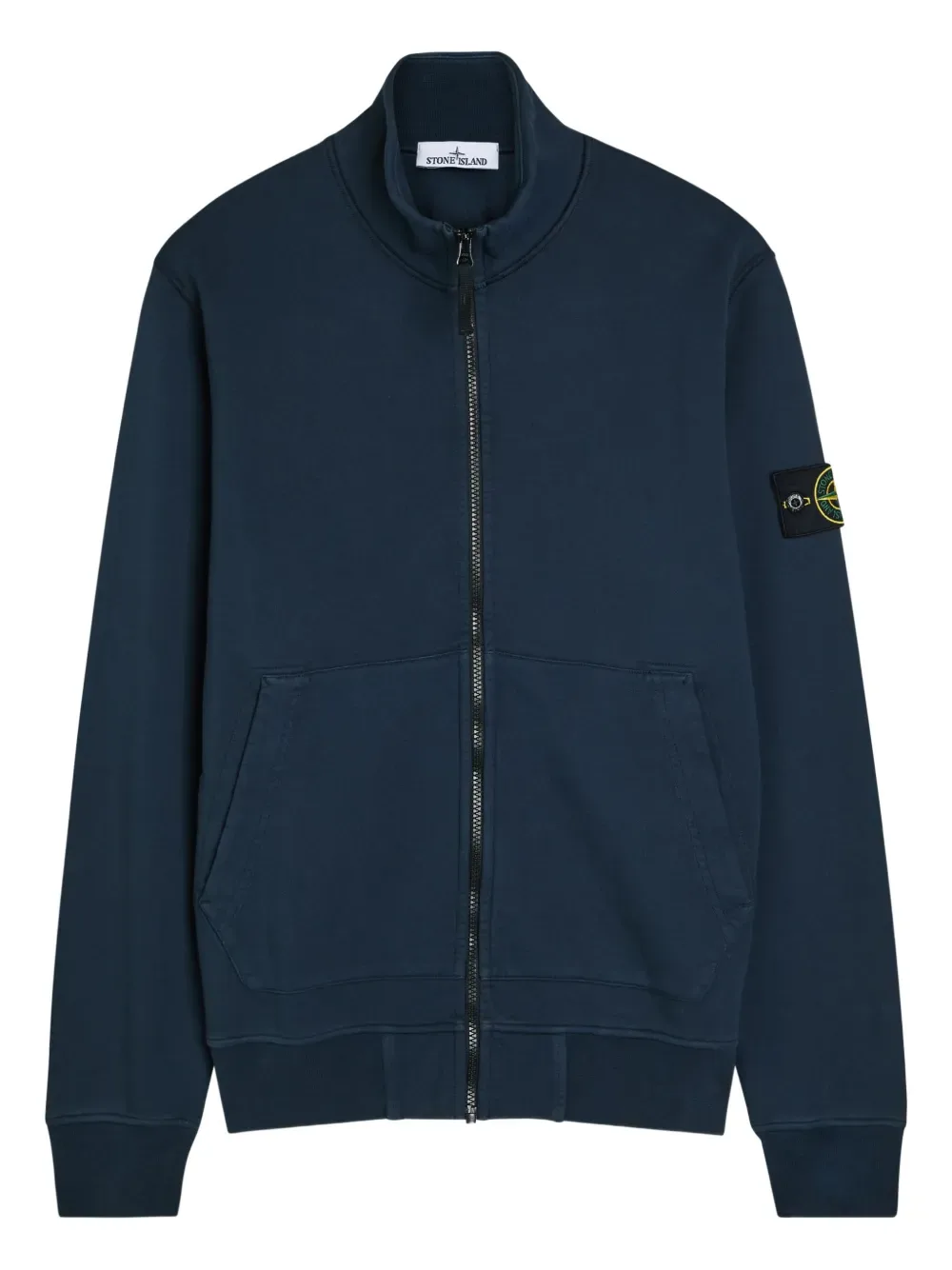 

Толстовка на молнии с нашивкой Stone Island, синий