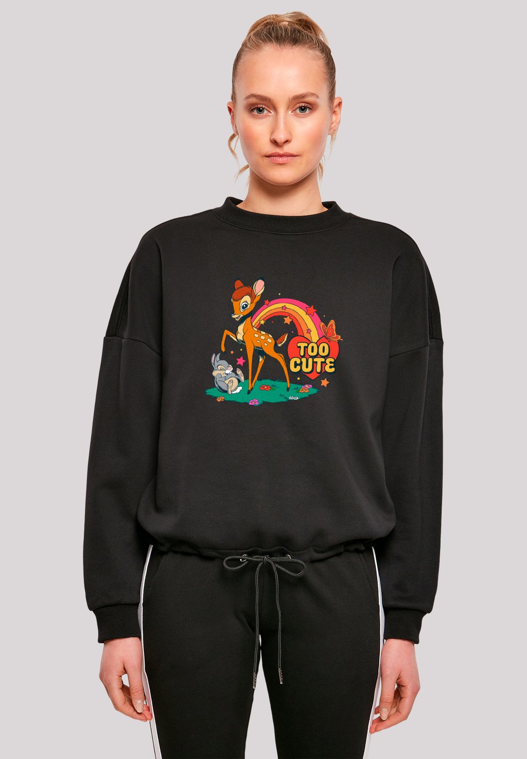 

Толстовка DISNEY BAMBI TOO CUTE F4NT4STIC, черный