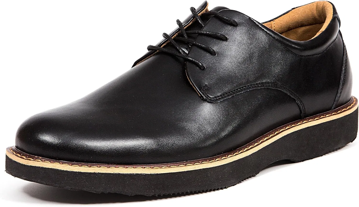 Мужские кожаные оксфорды Deer Stags Walkmaster с гладким носком, модель 1, черные