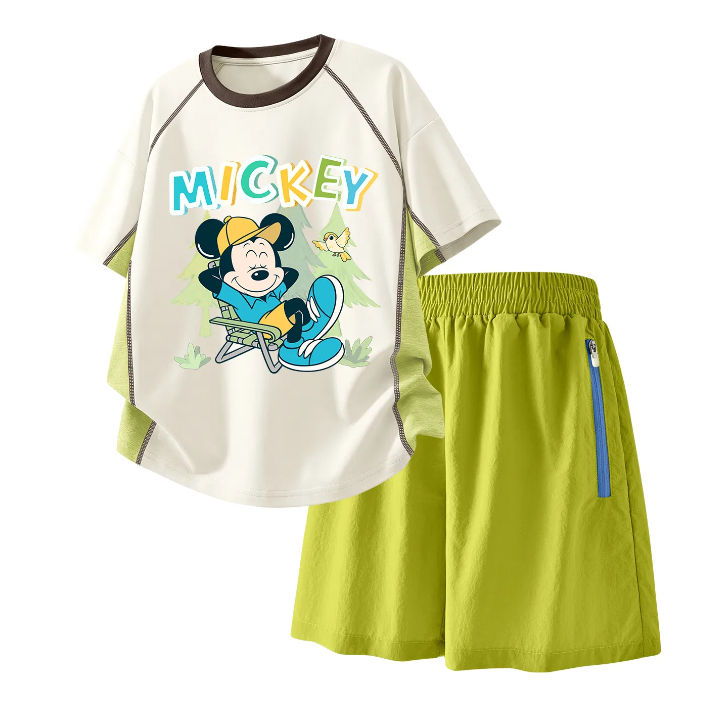Детский спортивный костюм Casual Sportswear 2 Piece Set Disney, Dishonest K Purple+Solid Color Taro Paste Purple — фото 4