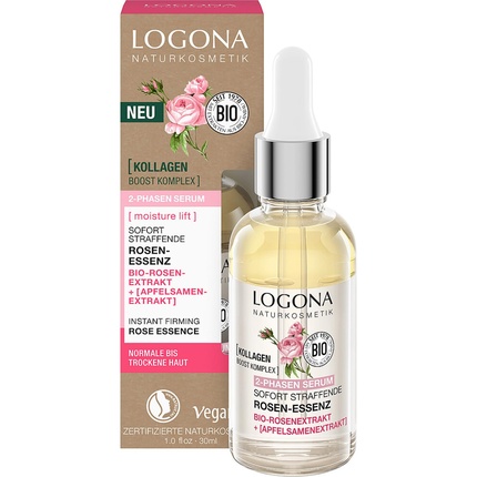 

Logona Natural Cosmetics 2-фазная сыворотка мгновенного укрепления с экстрактом розы, разглаживающая Logona Naturkosmetik