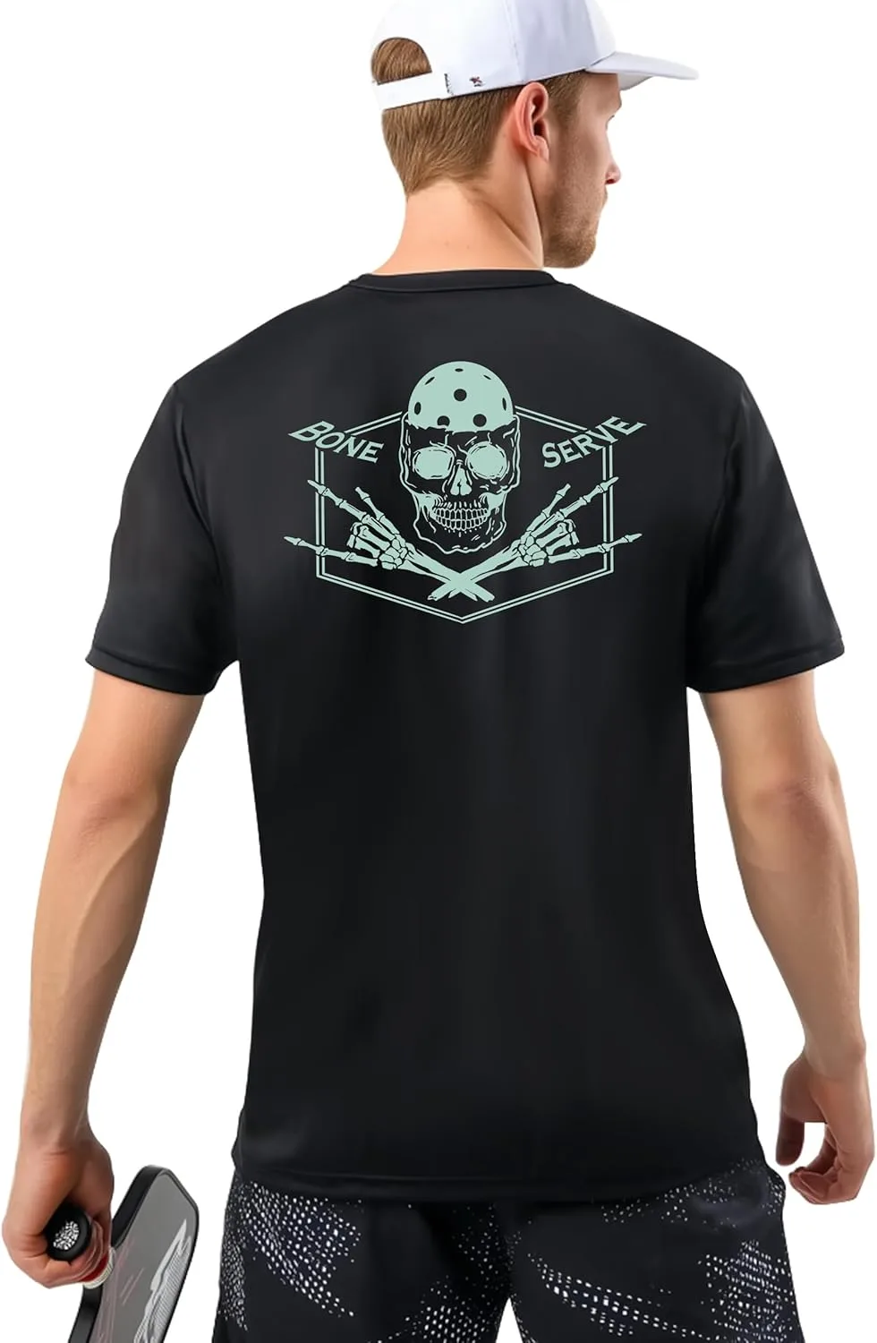 

Футболка для пиклбола мужская UPF 50+ Quick Dry Fjalljós