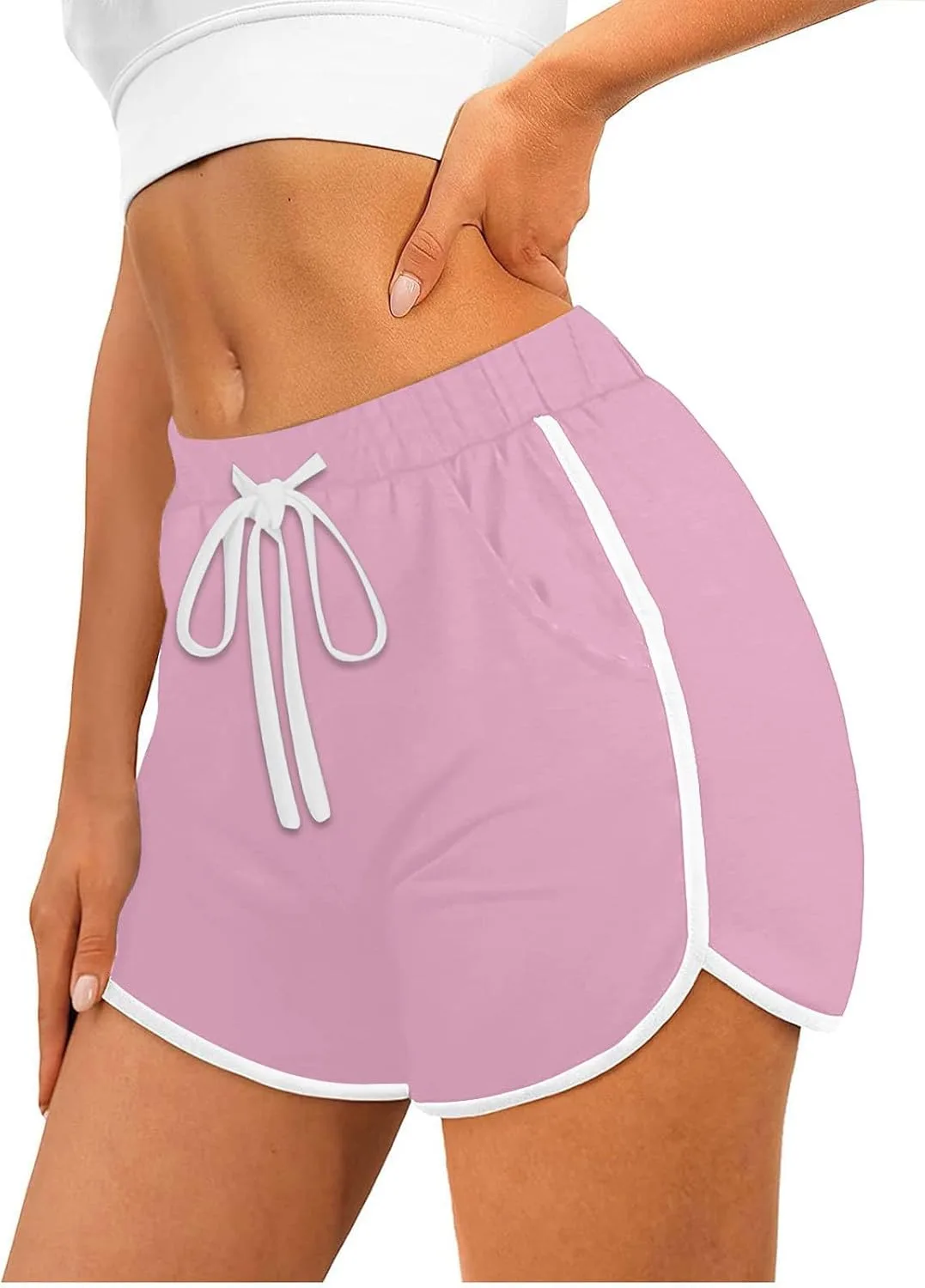 

Женские спортивные шорты для йоги и велоспорта с эластичным поясом и шнурком