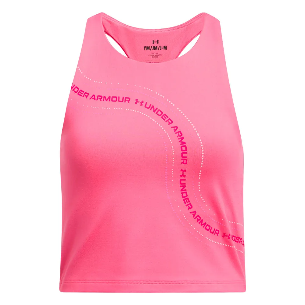 

Футболка без рукавов Under Armour Motion Branded Crop, розовый