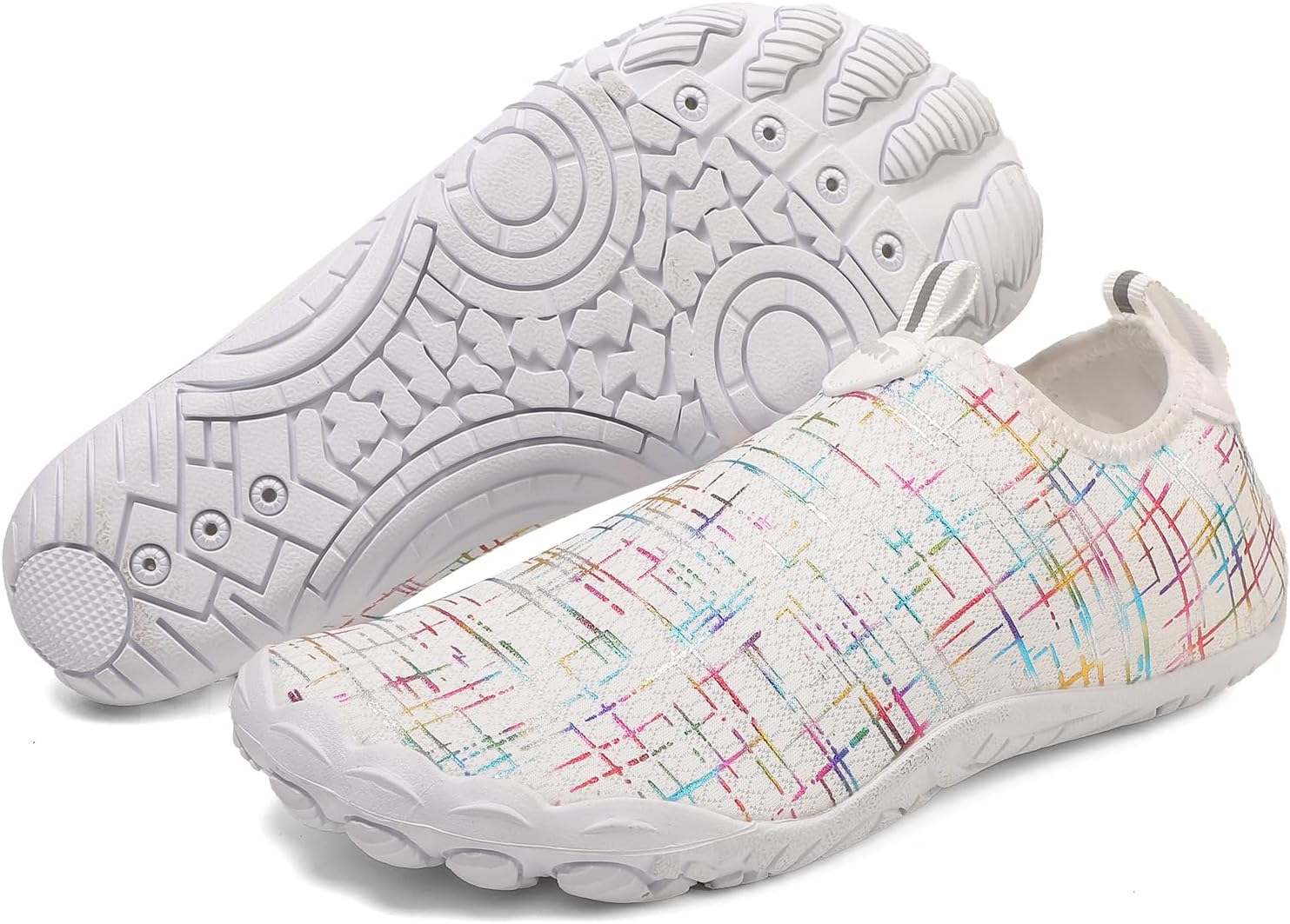 

Женские обувь Kubbon Grounding с быстрым высыханием, широким носком, водонепроницаемые, для ходьбы, босоногого стиля, нескользящие спортивные кроссовки для комфортного похода и прогулок, белый